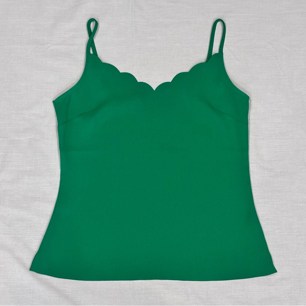 Ted Baker London Women's Siina Green Scalloped Tank Top Cami Size 1 US 4 Small